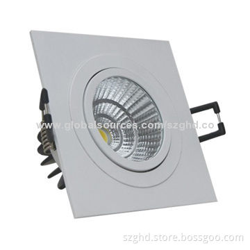 Cree COB LED Downlight, 7W, Aluminum + Glass, Over 5,25lm